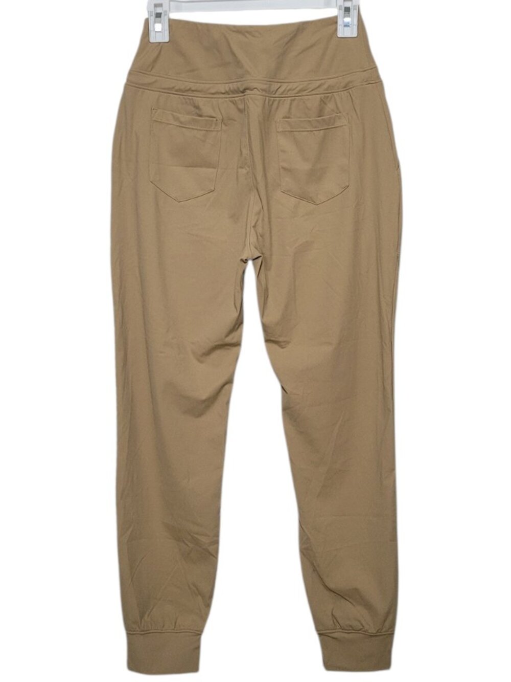 Gradual High Waisted Jogger Pants Tan Khaki Pockets Womens Small Athleisure - Picture 2 of 10